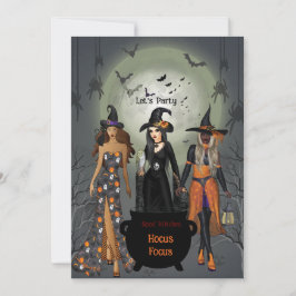 Spooky Hexen Halloween-Party Einladung