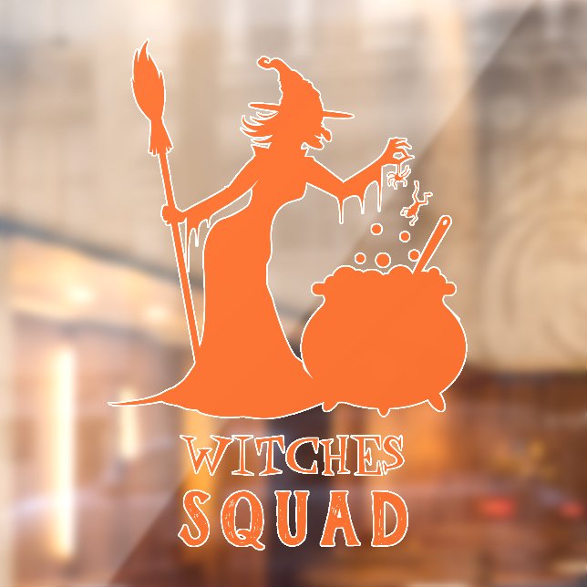 Spooky Hexenschaum-Frosch-Halloween-Party Fensteraufkleber (Blatt 2)