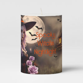 Spooky Hexs Nachtlicht Stumpenkerze