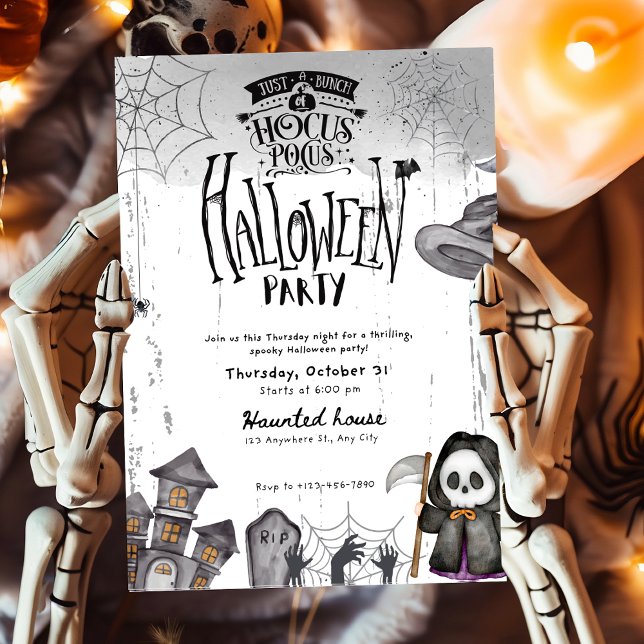 Spooky Hocus Pocus Halloween HexenParty Einladung (Von Creator hochgeladen)