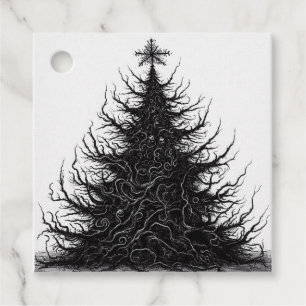 Spooky Horror Weihnachtsbaum Goth Favor Tags Geschenkanhänger
