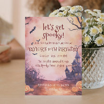 Spooky House and Bats Halloween Party