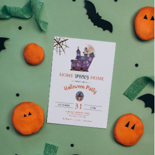 Spooky House Little Hexe Zuhause Spooky Zuhause Einladung