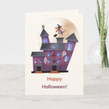 Spooky House Moon Little Hexe Happy Halloween