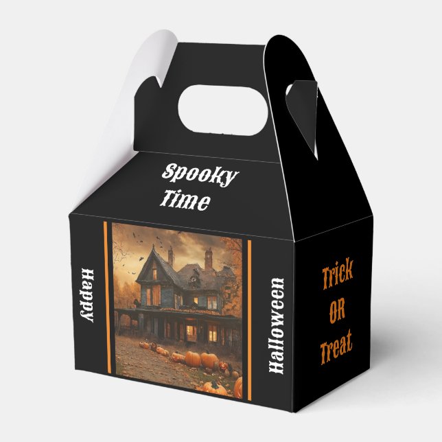 Spooky House Pumpkin Halloween Collection Geschenkschachtel (Vorderseite)