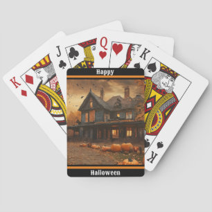 Spooky House Pumpkin Halloween Collection Spielkarten