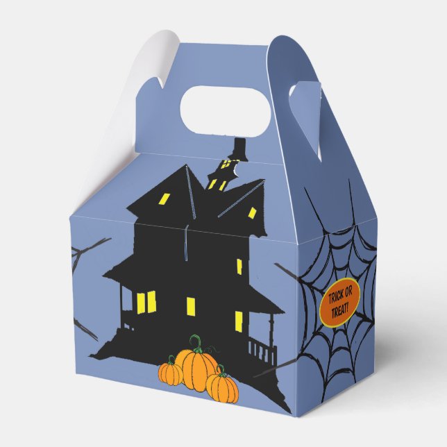 Spooky House und Spider Web Geschenkschachtel (Vorderseite)