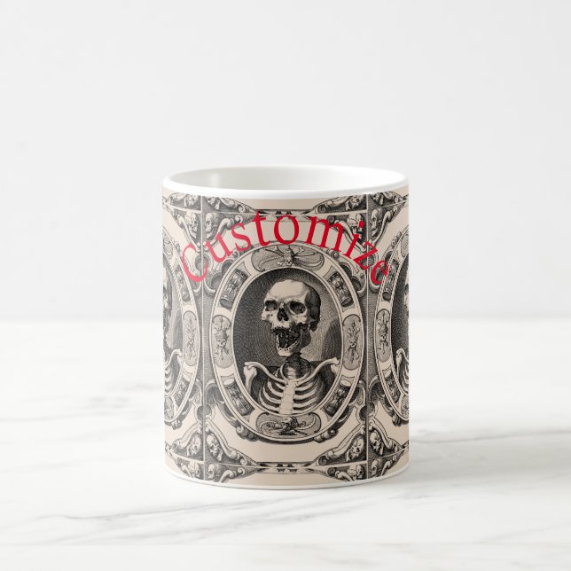 Spooky Human Skull Thunder_Cove Kaffeetasse (Mittel)