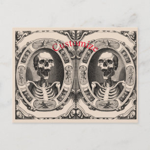Spooky Human Skull Thunder_Cove Postkarte