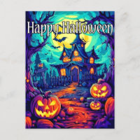 Spooky Illuminierung Spuk Haus glücklich Halloween