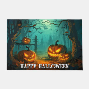Spooky Illuminving Pumpkins Frohe Halloween Fußmatte