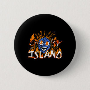 Spooky Island Amusement Park Island Resort Hallowe Button