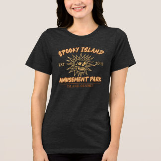 Spooky island - summer halloween Tri-Blend shirt