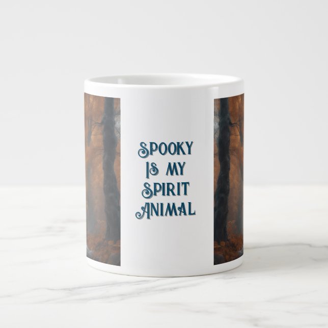 Spooky ist mein Geisttier Jumbo-Tasse (Vorderseite)