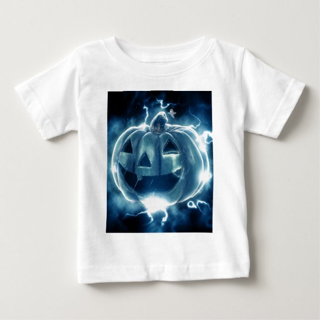 Spooky Jack-o-Lantern Baby T-shirt (Vorderseite)