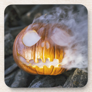 Spooky Jack-o-lantern Getränkeuntersetzer