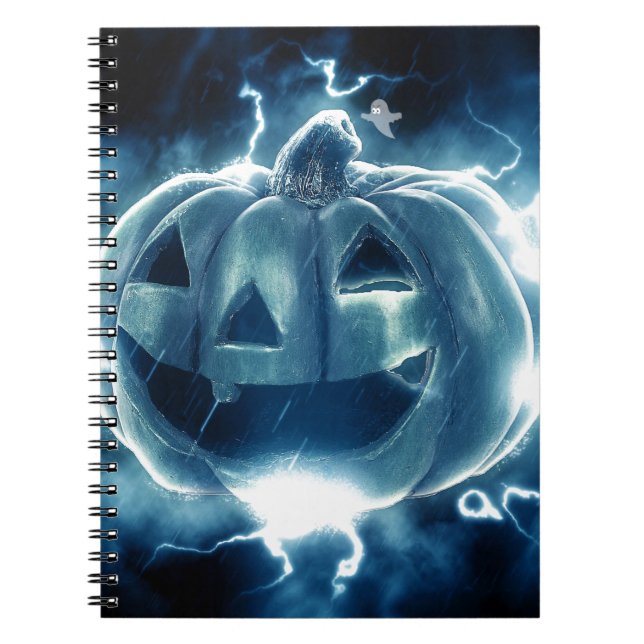 Spooky Jack-o-Lantern Notizblock (Vorderseite)