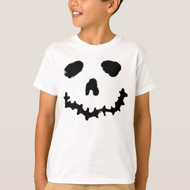 Spooky Jack-o-lantern Pumpkin Face Sweater T-Shirt (Vorderseite)