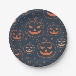 SPOOKY JACK-O-LANTERN PUMPKIN HALLOWEEN-PARTY PAPPTELLER