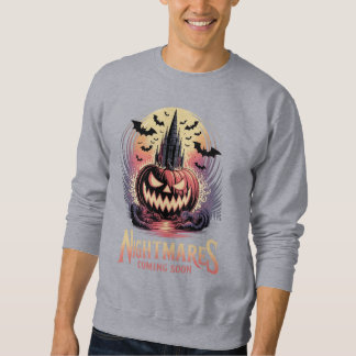Spooky Jack-o'-Lantern & Spuk Schloss Illustrati Sweatshirt