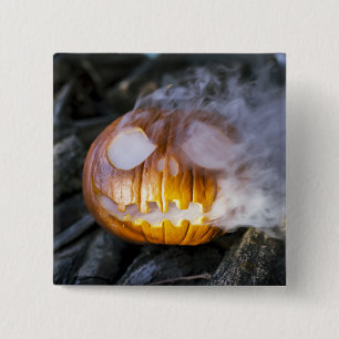 Spooky Jack-o-Laterne Button