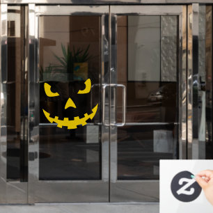 Spooky Jack-o-Laterne-Gesicht Fensteraufkleber