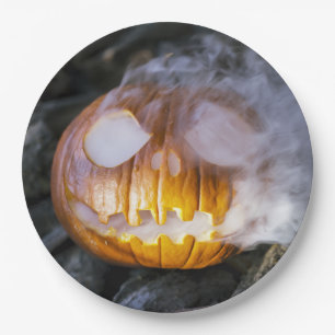 Spooky Jack-o-Laterne Pappteller