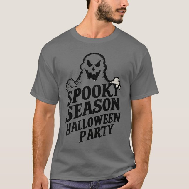 Spooky Jahreszeit Niedliches Halloween-Party für S T-Shirt (Vorderseite)
