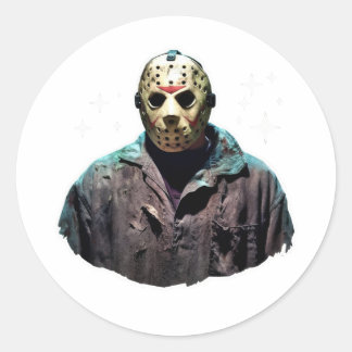 Spooky Jason Mask Sticker - Ideal für Horror Fan