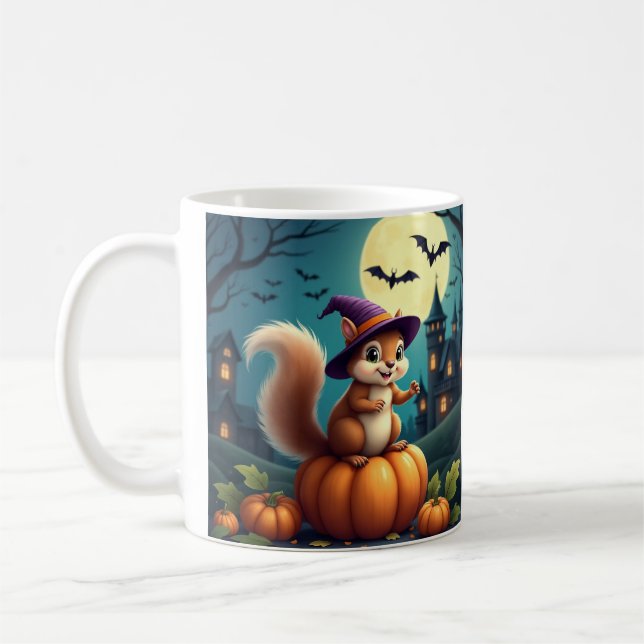 Spooky-Kaninchen-Halloween-Tasse - Einfach und Nie Kaffeetasse (Links)