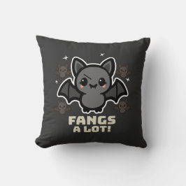 Spooky Kawaii Bat Halloween-Kopfkissen Kissen