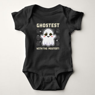 Spooky Kawaii Ghost Halloween Baby. Bodysuit Baby Strampler