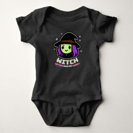 Spooky Kawaii Hexenmeisterin, Halloween Baby Bodys Baby Strampler