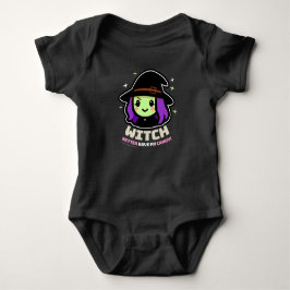 Spooky Kawaii Hexenmeisterin, Halloween Baby Bodys Strampler