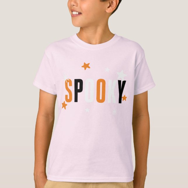 SPOOKY Kids Halloween Niedliches Shirt (Vorderseite)