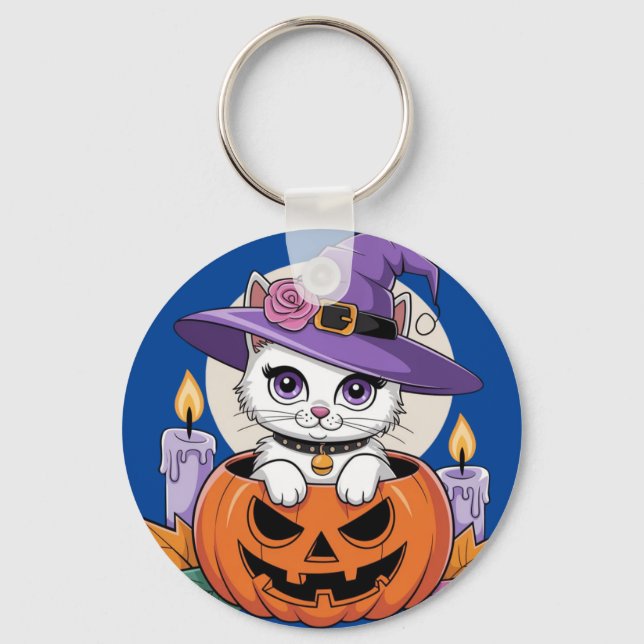 Spooky Kitty Schlüsselanhänger (Vorderseite)