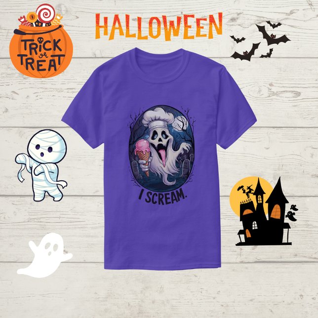 Spooky Koch Ghost Ice Rahm Halloween Funny Men's T-Shirt (Von Creator hochgeladen)