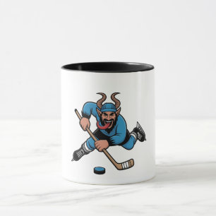 Spooky Krampus Eishockey Sport Tasse