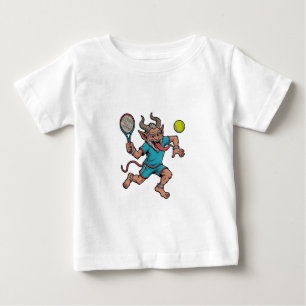 Spooky Krampus Tennis Weihnachtssport Baby T-shirt