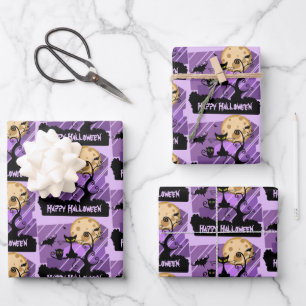 Spooky Kreaturen Halloween Wrapping Paper Sheets Geschenkpapier Set