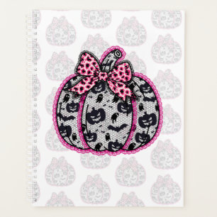 Spooky Lace Halloween Pumpkin Coquette Planer