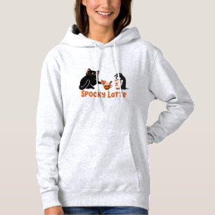 Spooky Latte Cat Hoodie