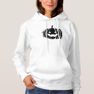 Spooky Laughing Pumpkin Head Halloween Hoodie