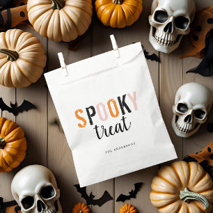 Spooky Leckerei Modernes Halloween Geschenktütchen