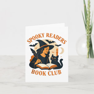 Spooky Leser Book Club Hexe Cat Magic Tank Top Karte