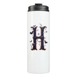 Spooky Letter H Men Thermosbecher