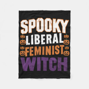 Spooky Liberal Feminist Hexe Halloween Feminist F Fleecedecke