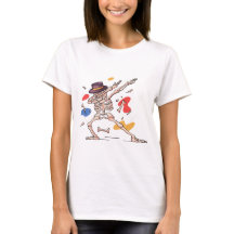 Spooky Lila Cartoon Skeleton