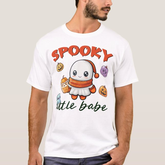 Spooky Little Babe Pumpkin Gewürznight Halloween T-Shirt (Vorderseite)