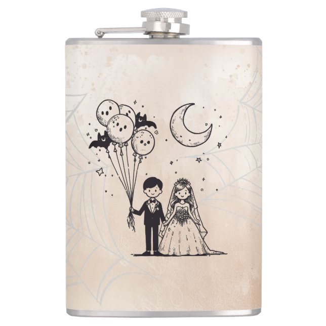 Spooky Little Couple Flachmann (Vorderseite)